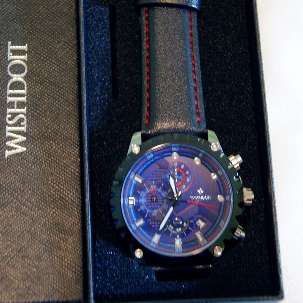 Wishdoit Men watch Blue dial
